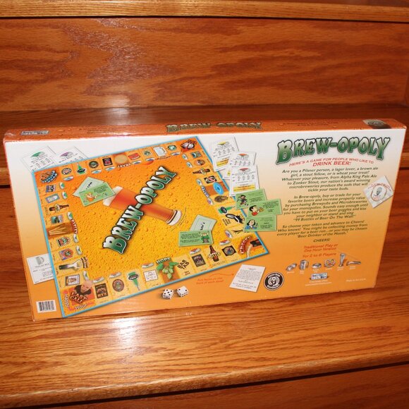 3/$118❤️sealed Monopoly Brew-Opoly Board Game Brewery Beer Made in USA Gift Fun - Picture 3 of 5